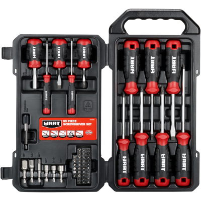 Hart 55 piece screwdriver set hotsell
